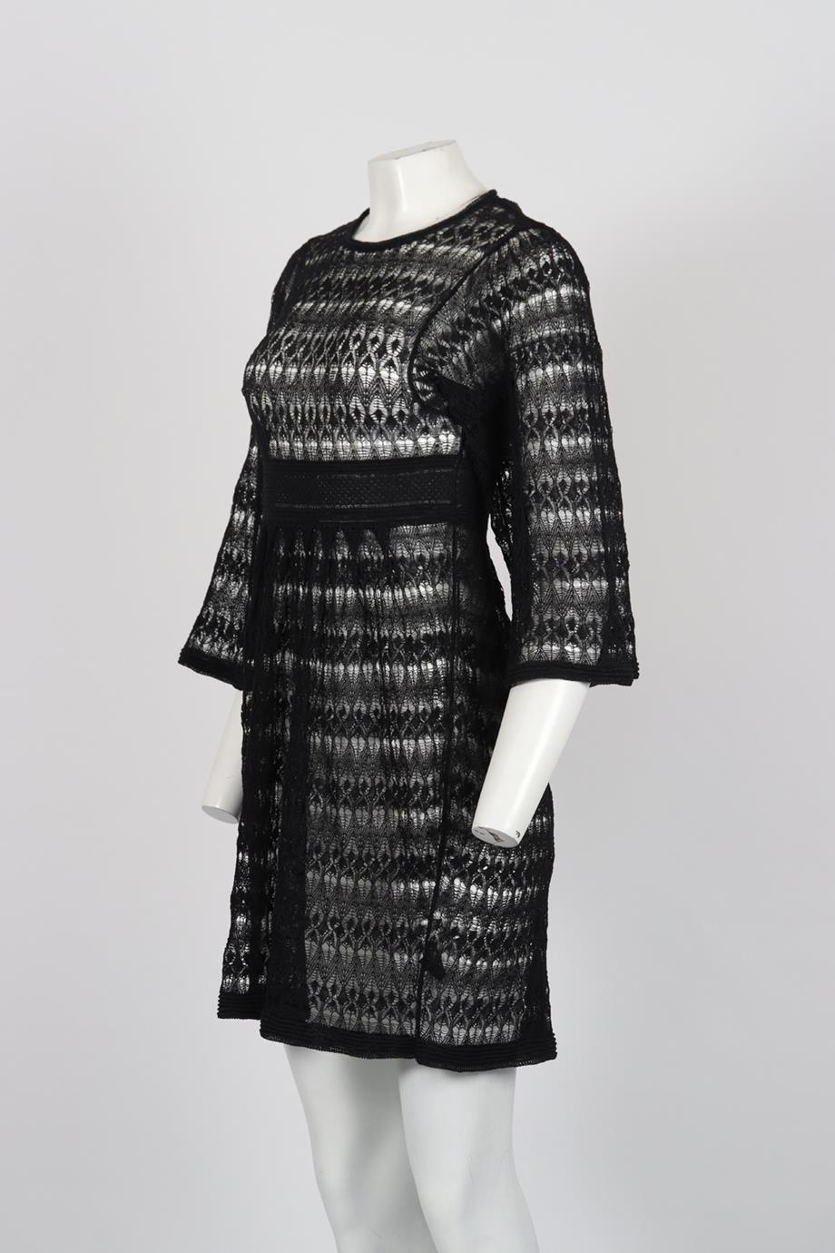 ISABEL MARANT LINEN BLEND MINI DRESS FR 38 UK 10