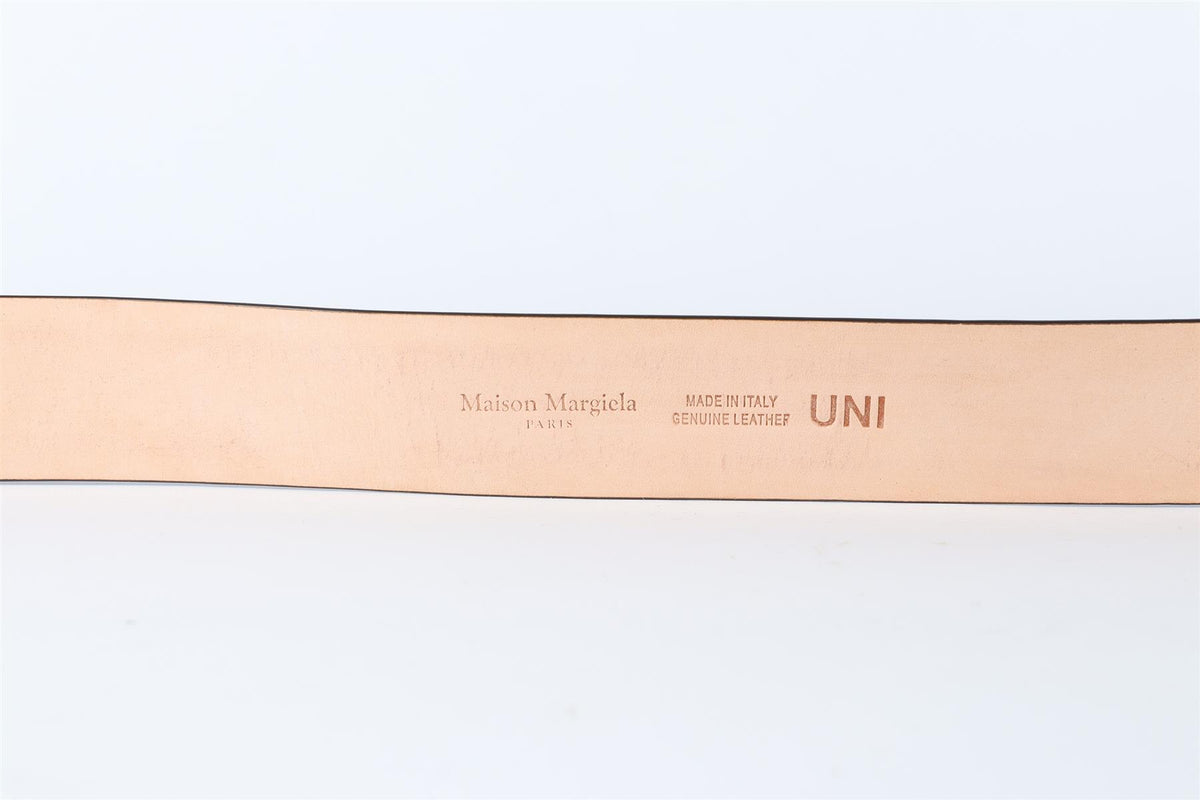 MAISON MARGIELA BROWN MEN'S LEATHER BELT