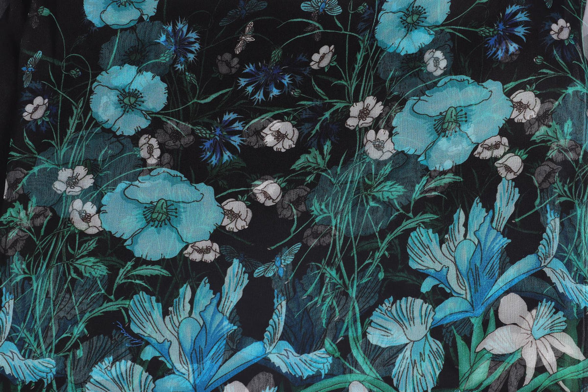 GUCCI BLACK SILK SCARF