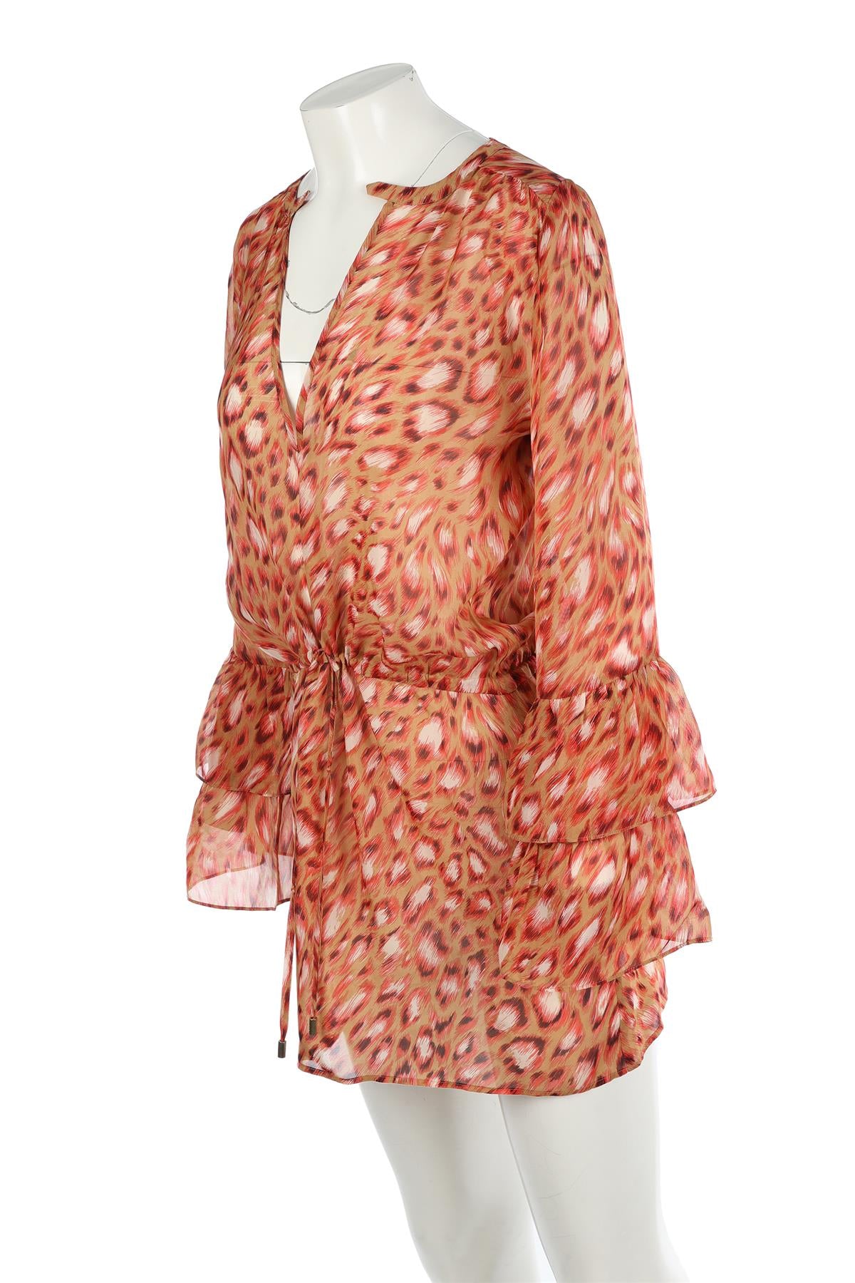 MELISSA ODABASH MULTI SILK KAFTAN SMALL