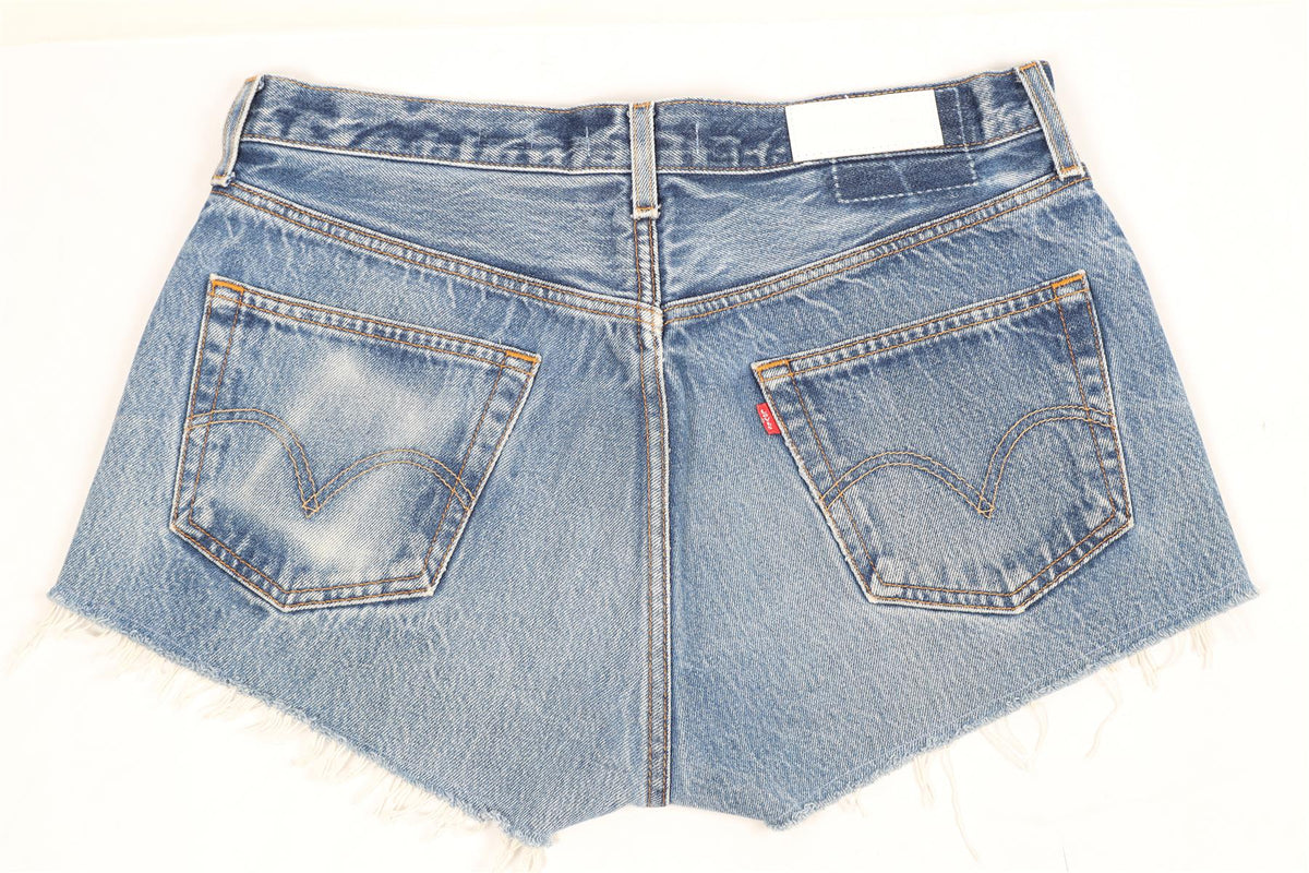 RE/DONE HIGH RISE DENIM SHORTS W28 UK 10