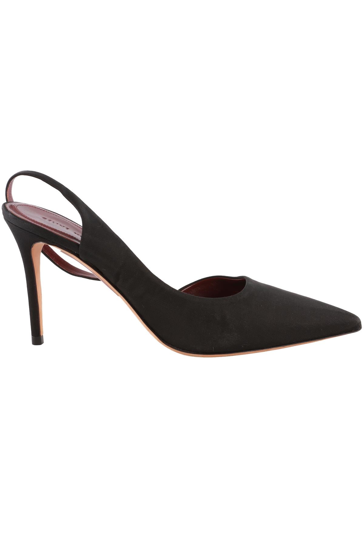 CELINE BLACK GROSGRAIN SLINGBACK PUMPS EU 39 UK 6 US 9