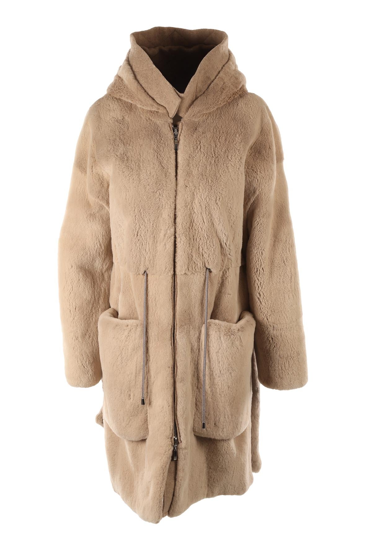 FABIO GAVAZZI BEIGE MINK FUR COAT IT 44