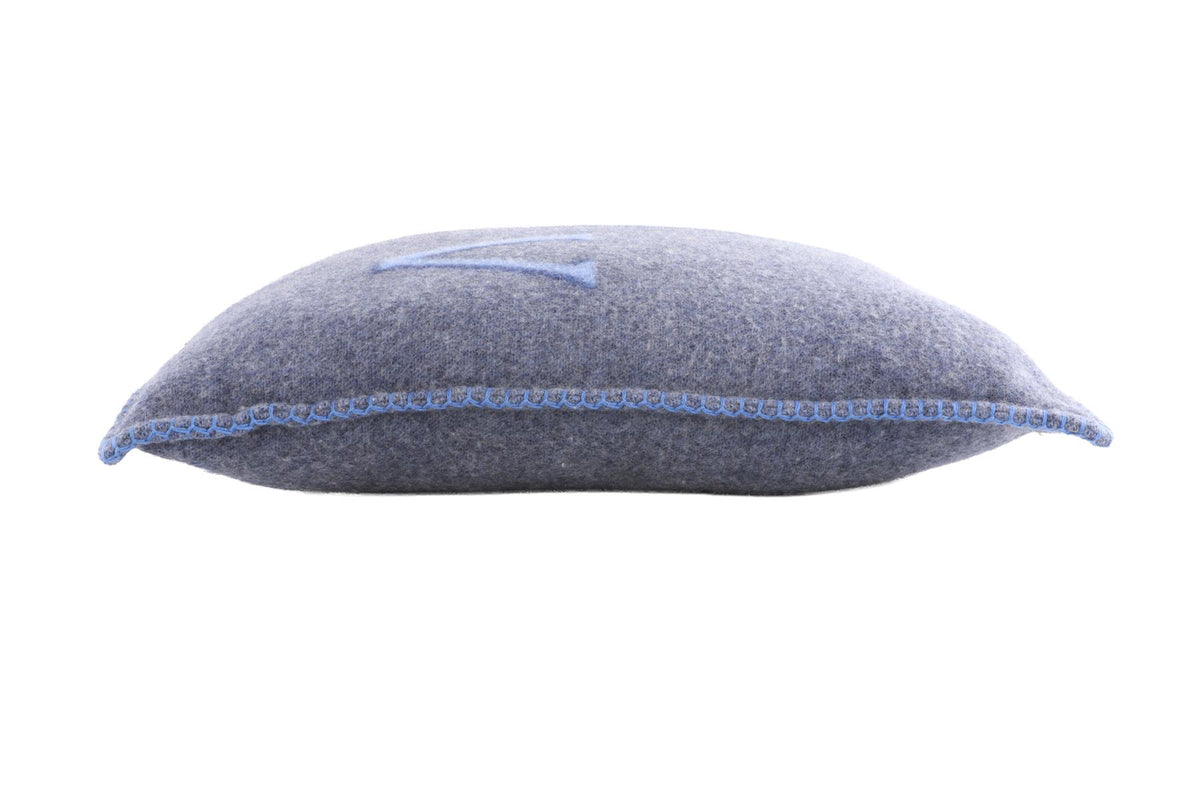 LOUIS VUITTON BLUE WOOL CUSHION