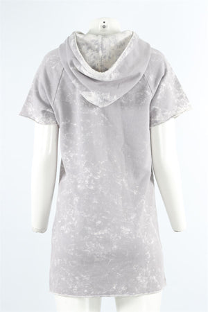 COTTON CITIZEN GREY COTTON MINI DRESS XSMALL