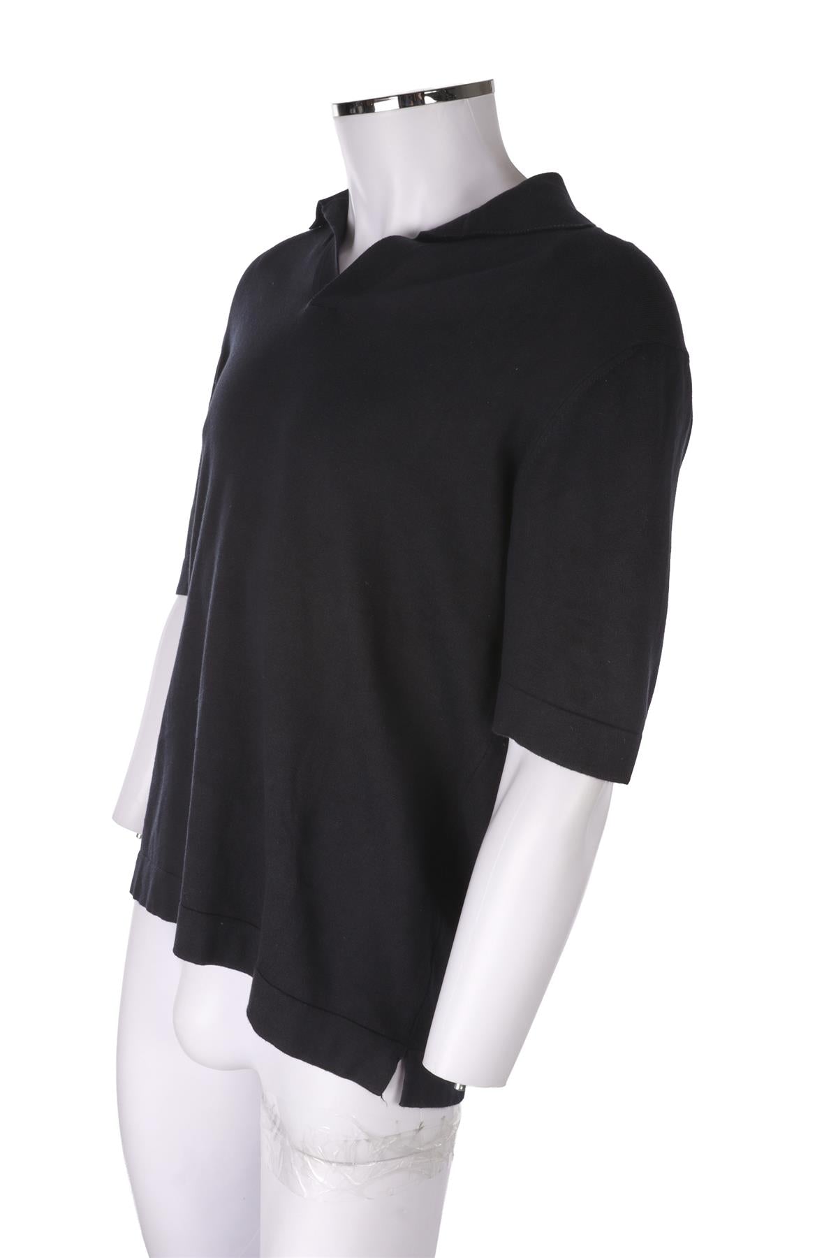 THOM SWEENEY NAVY MEN'S COTTON POLO SHIRT XLARGE