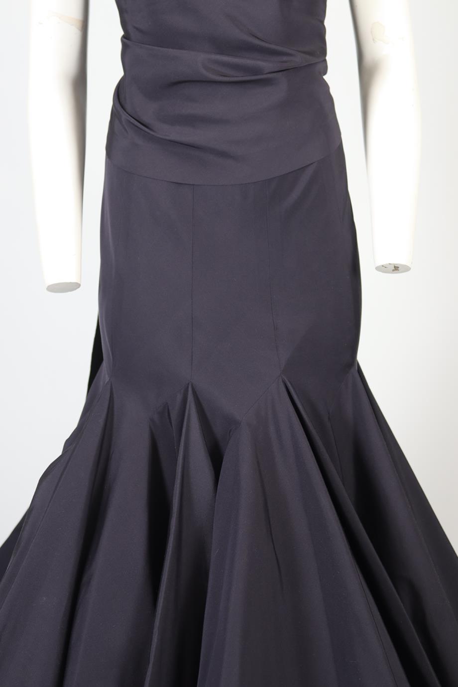 AZZEDINE ALAÏA HAUTE COUTURE TAFFETA TOP AND SKIRT SET SMALL