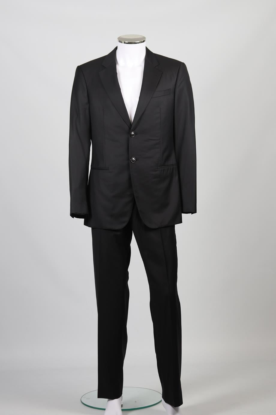 GIORGIO ARMANI MEN'S WOOL AND CASHMERE BLEND TWO PIECE SUIT IT 50 UK/US 34 FR 42