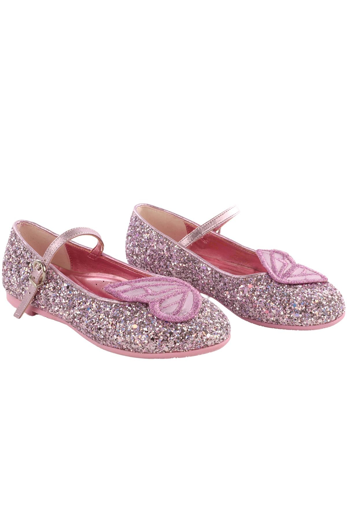 SOPHIA WEBSTER PINK KIDS GIRLS BALLET FLATS EU 27 UK 9 US 10