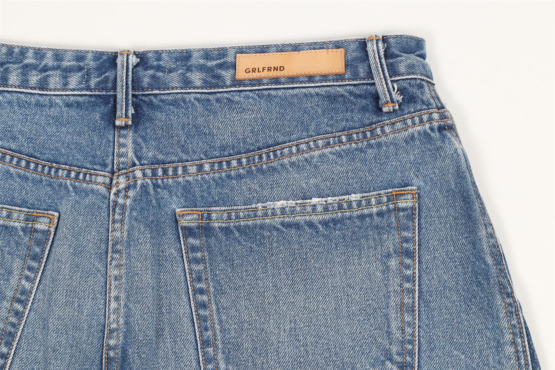 GRLFRND DENIM MINI SKIRT W30 UK12