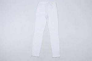 PAIGE WHITE MID RISE SKINNY JEANS W25 UK 6-8