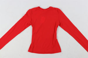 SKIMS RED JERSEY TOP XSMALL