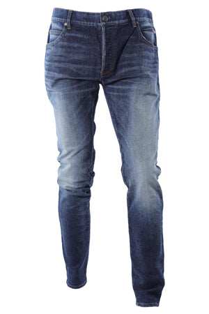 BALMAIN BLUE MEN'S SLIM FIT JEANS UK/US W35
