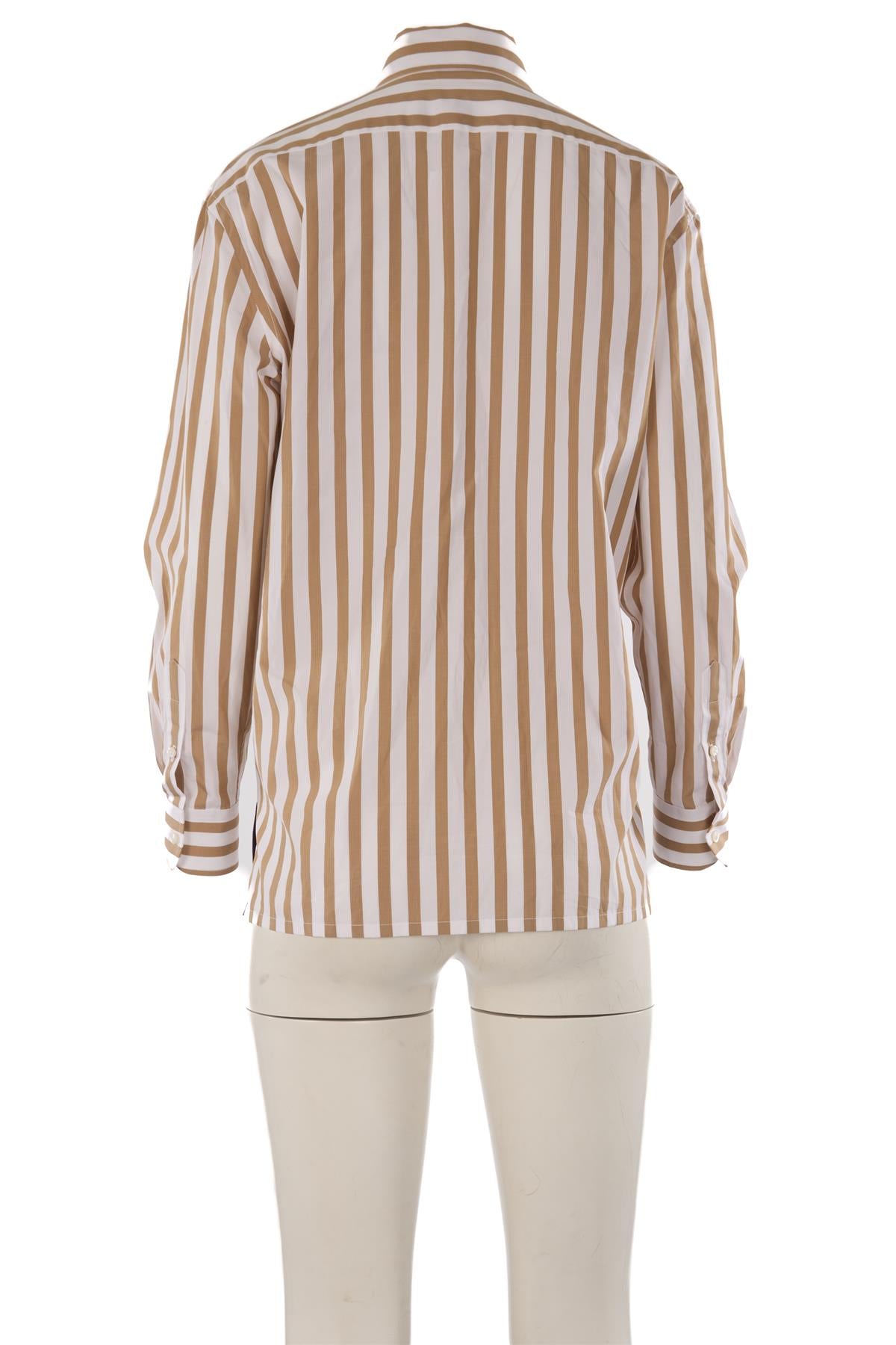 RALPH LAUREN COLLECTION BEIGE COTTON SHIRT US 6 UK 10