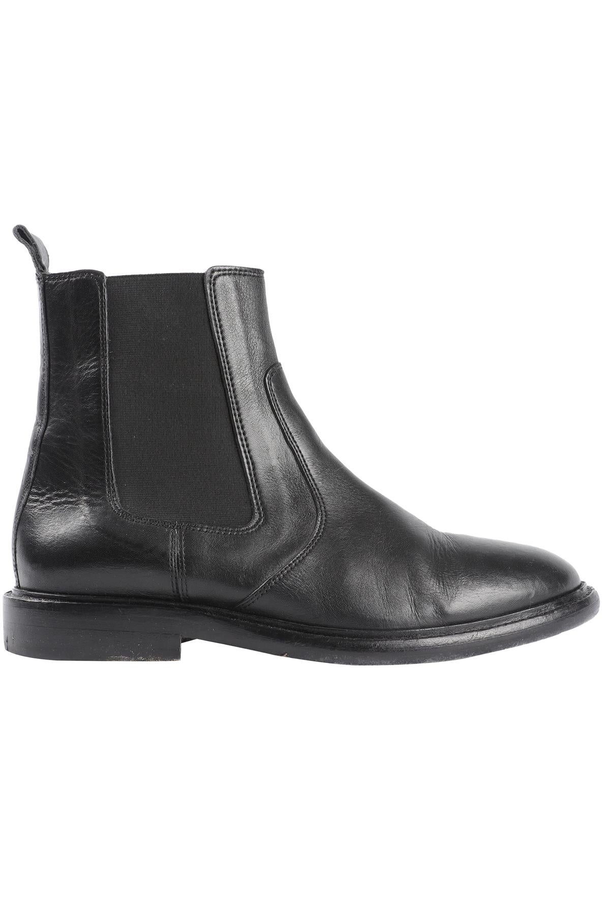 ISABEL MARANT BLACK LEATHER ANKLE BOOTS EU 38 UK 5 US 8