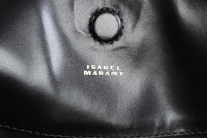 ISABEL MARANT BLACK OSKAN LEATHER SHOULDER BAG