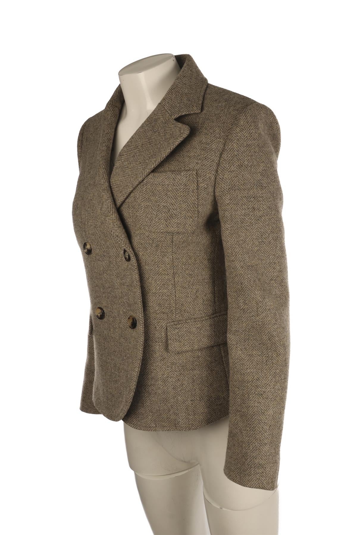 LOEWE BROWN WOOL BLAZER FR 38 UK 10