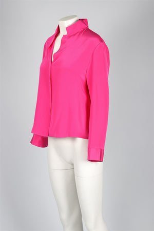 A'MAREE'S PINK SILK TOP MEDIUM