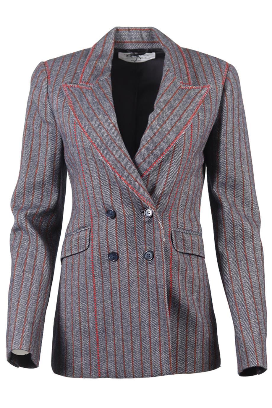 GABRIELA HEARST WOOL AND CASHMERE BLEND BLAZER IT 38 UK 6