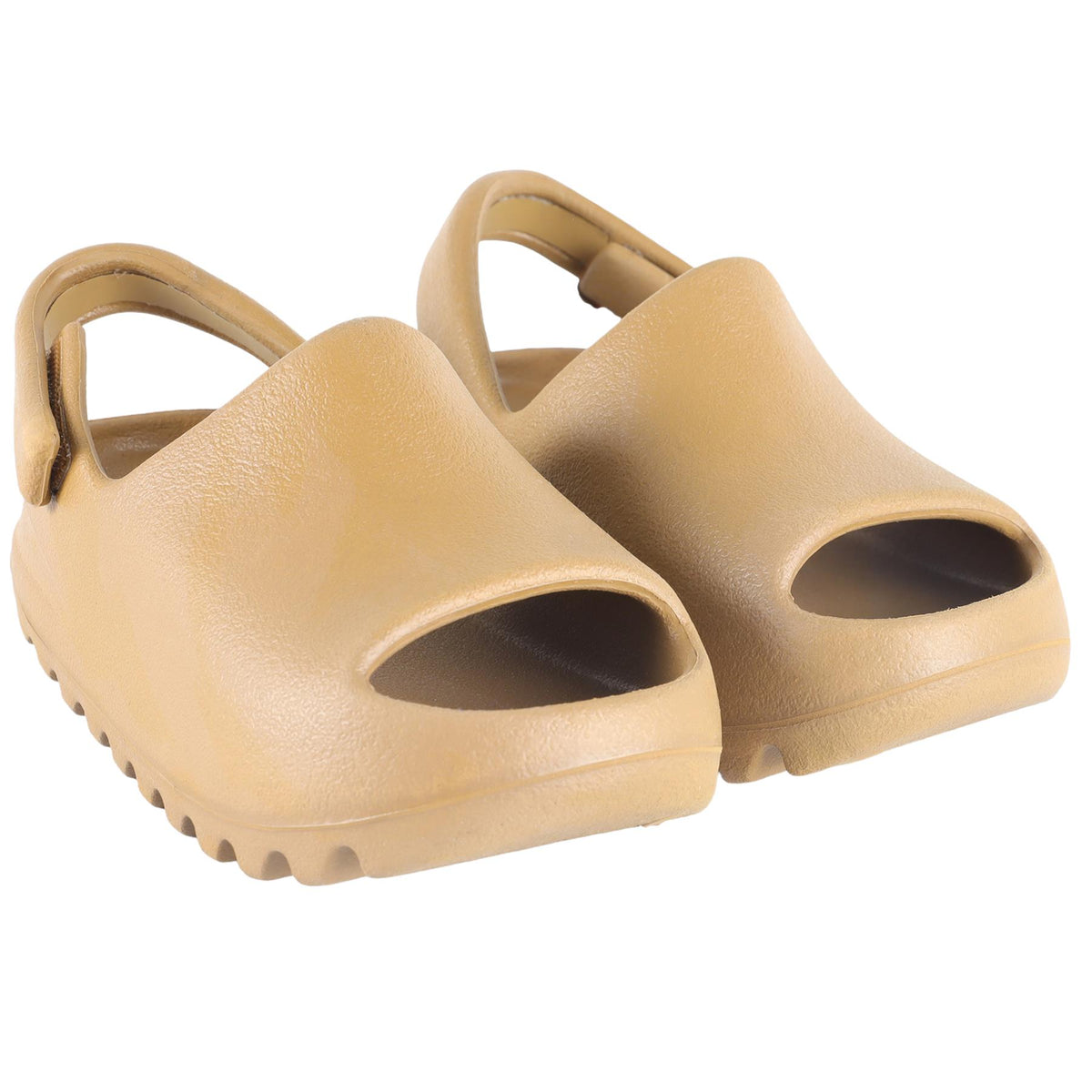 ADIDAS YEEZY BROWN BABY GIRLS RUBBER SANDALS EU 22 UK 5.5 US 6