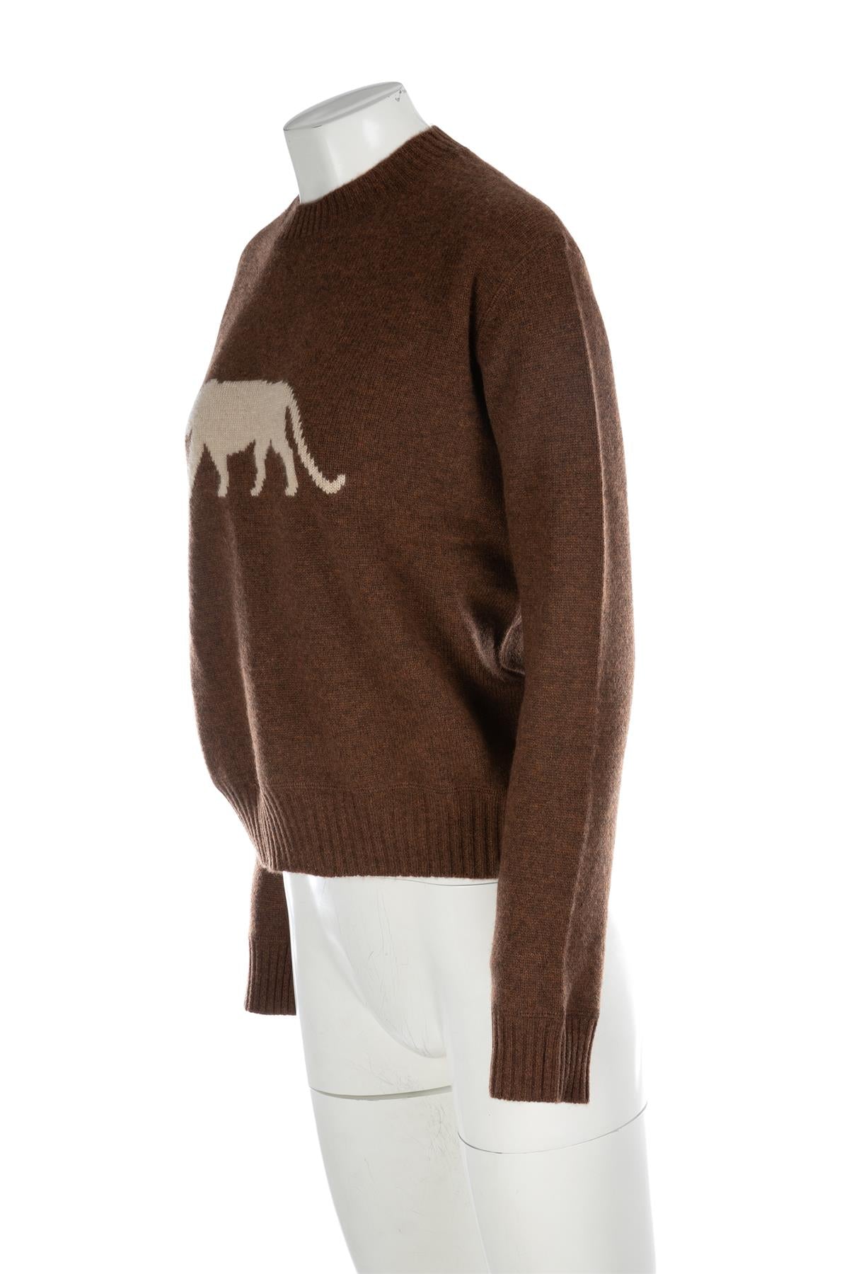 SABYASACHI BROWN CASHMERE SWEATER FR 38 UK 10 US 6 IT 42