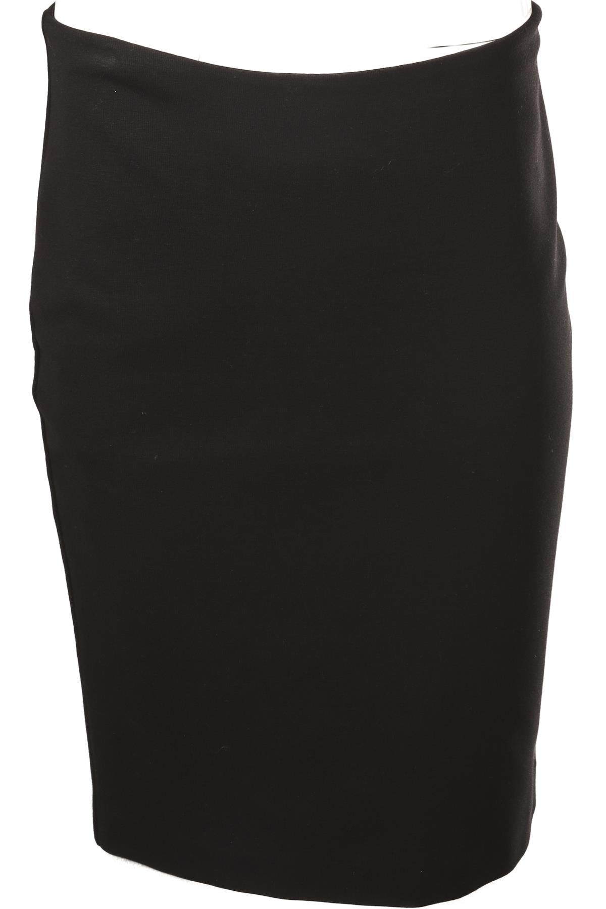 DOLCE & GABBANA BLACK WOOL MINI SKIRT IT 44 UK 12
