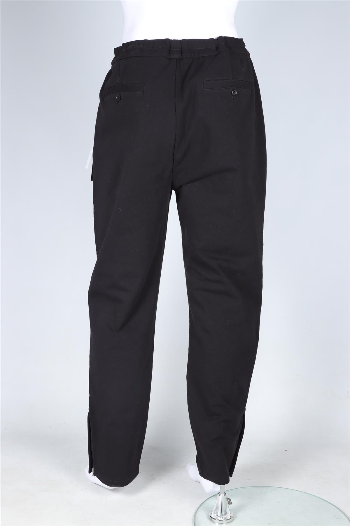 JAMES PERSE BLACK COTTON TRACK PANTS UK/US 38