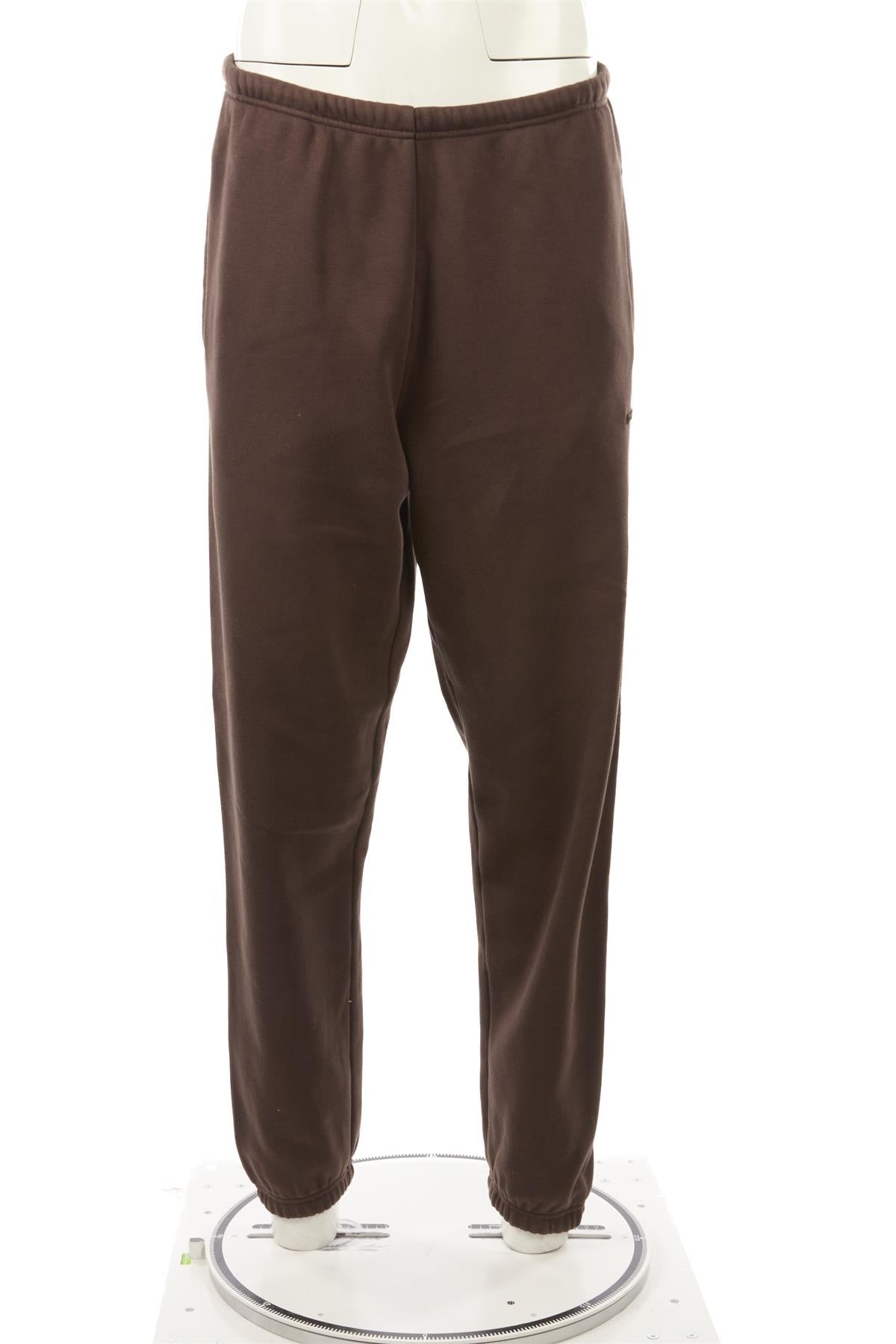 SKIMS BROWN COTTON TRACK PANTS MEDIUM