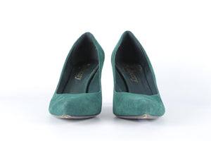 MULBERRY GREEN SUEDE PUMPS EU 40 UK 7 US 10
