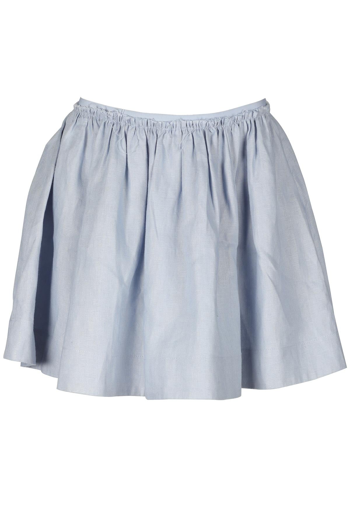 REFORMATION BLUE LINEN MINI SKIRT US 2 UK 6