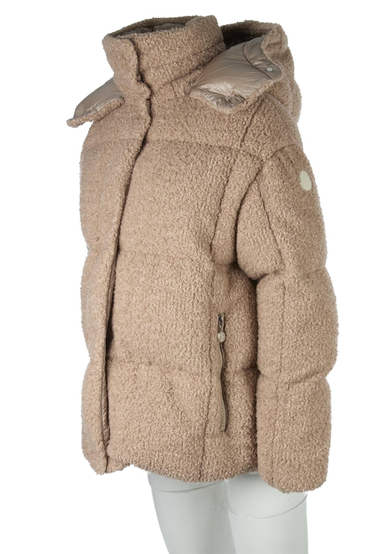 MONCLER BEIGE PARANAS PADDED DOWN JACKET UK 14