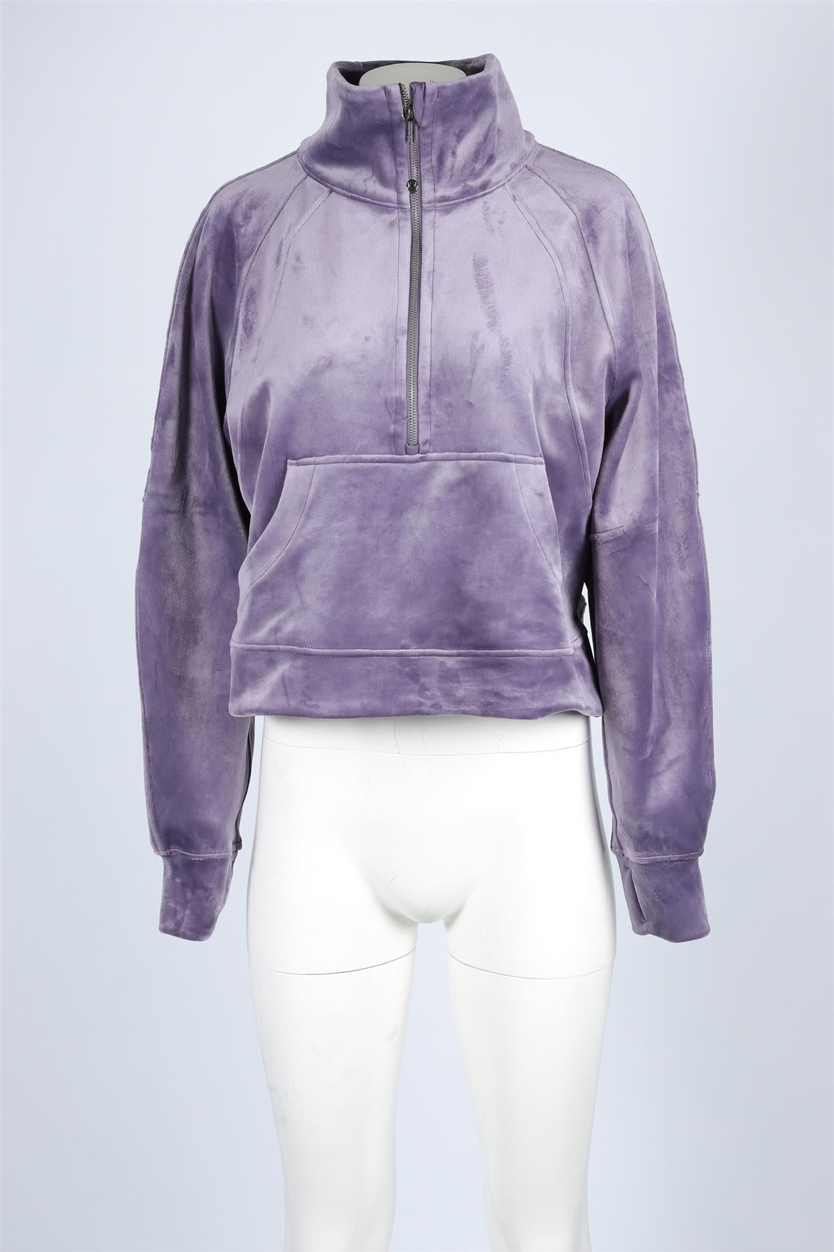 LULULEMON PURPLE VELVET SWEATSHIRT MEDIUM