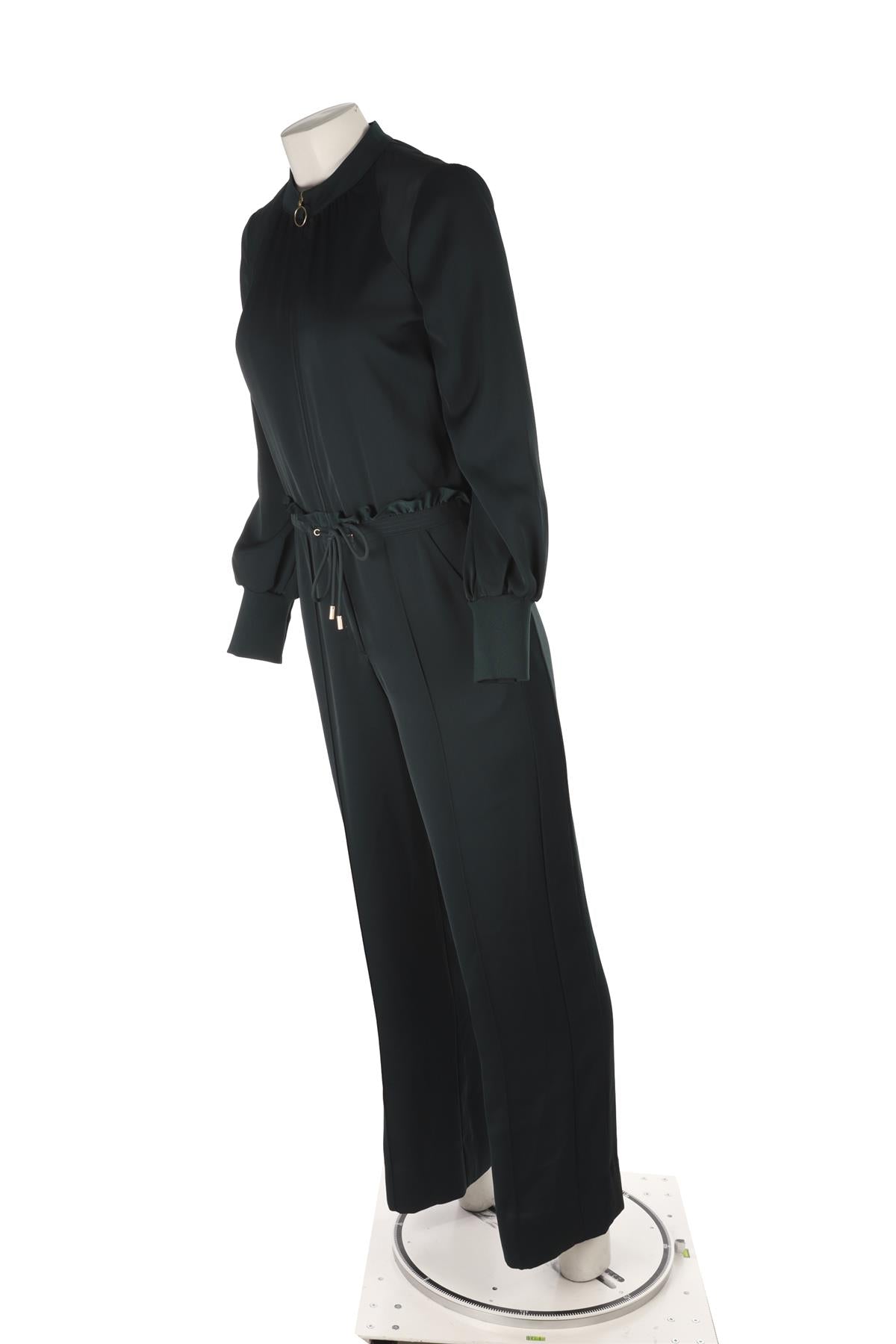 GREEN CREPE JUMPSUIT