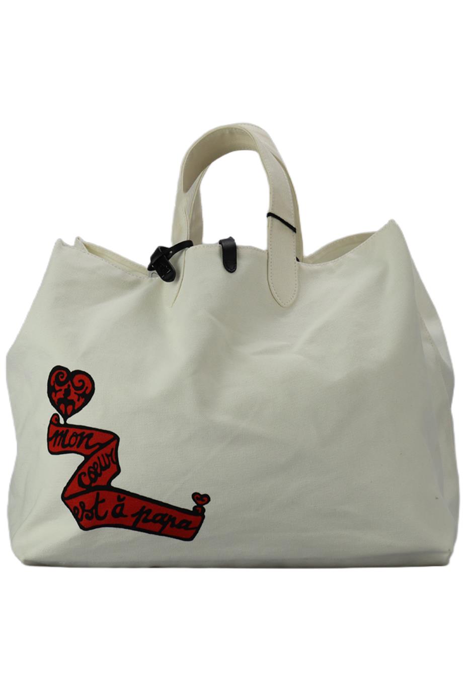 AZZEDINE ALAÏA FRIDA LARGE PRINTED CANVAS TOTE BAG