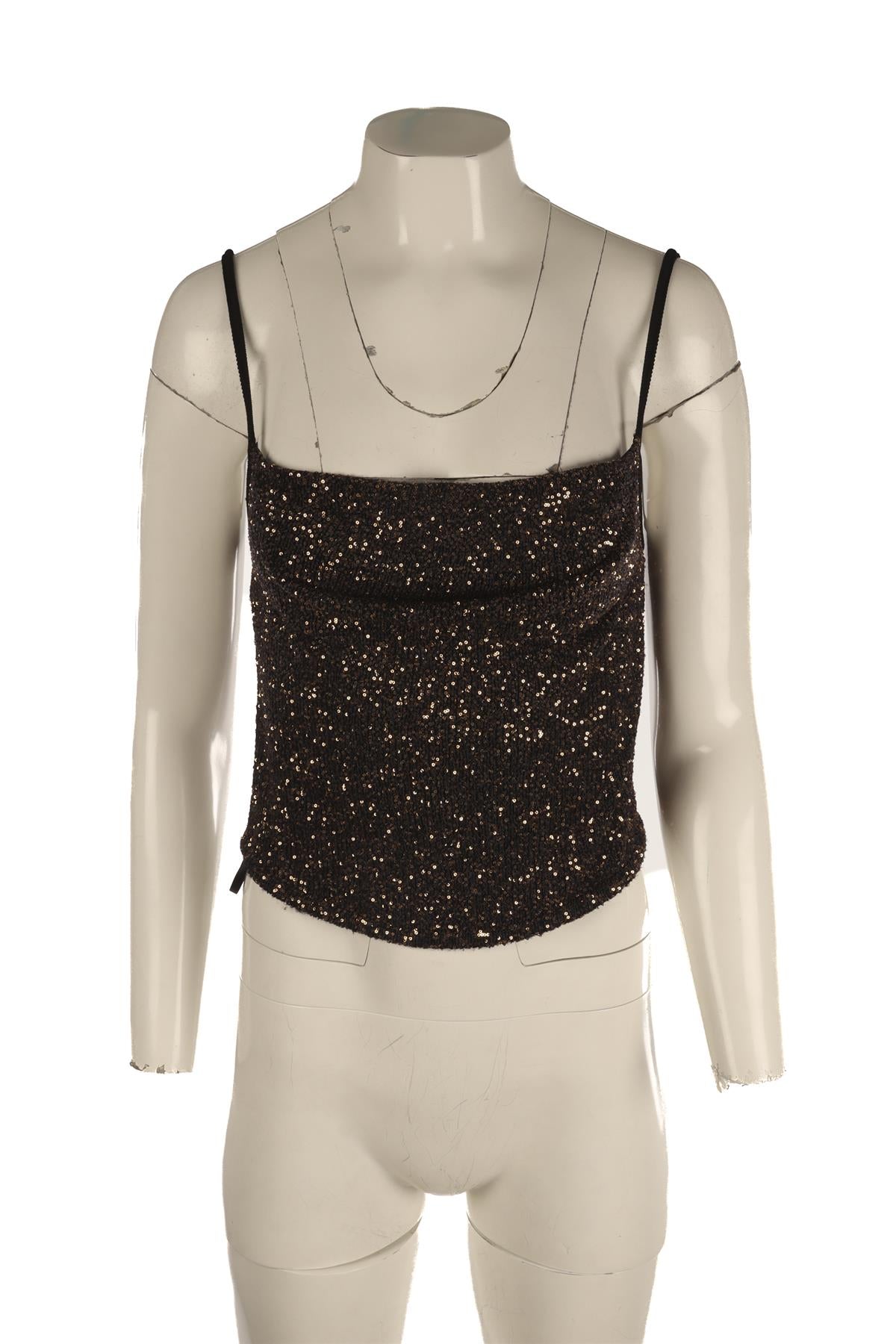 ALTUZARRA BLACK KNIT TOP XSMALL
