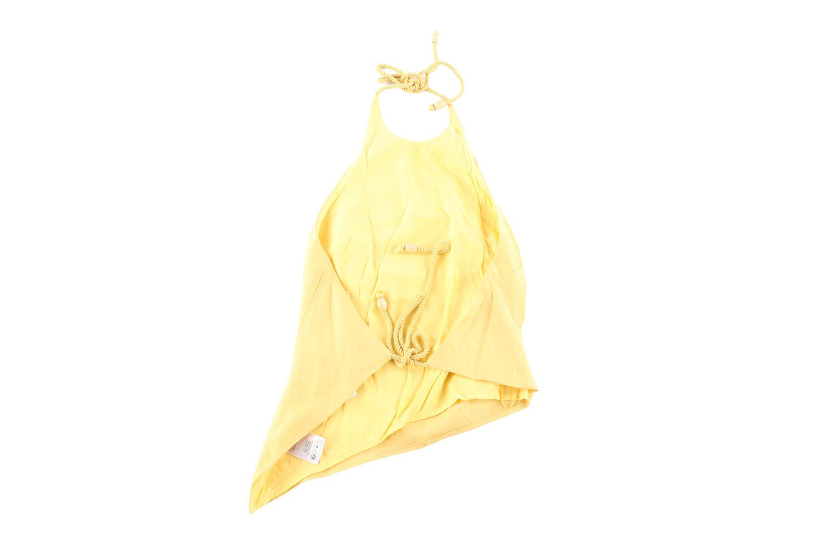 REFORMATION YELLOW LINEN TOP US 4 UK 8