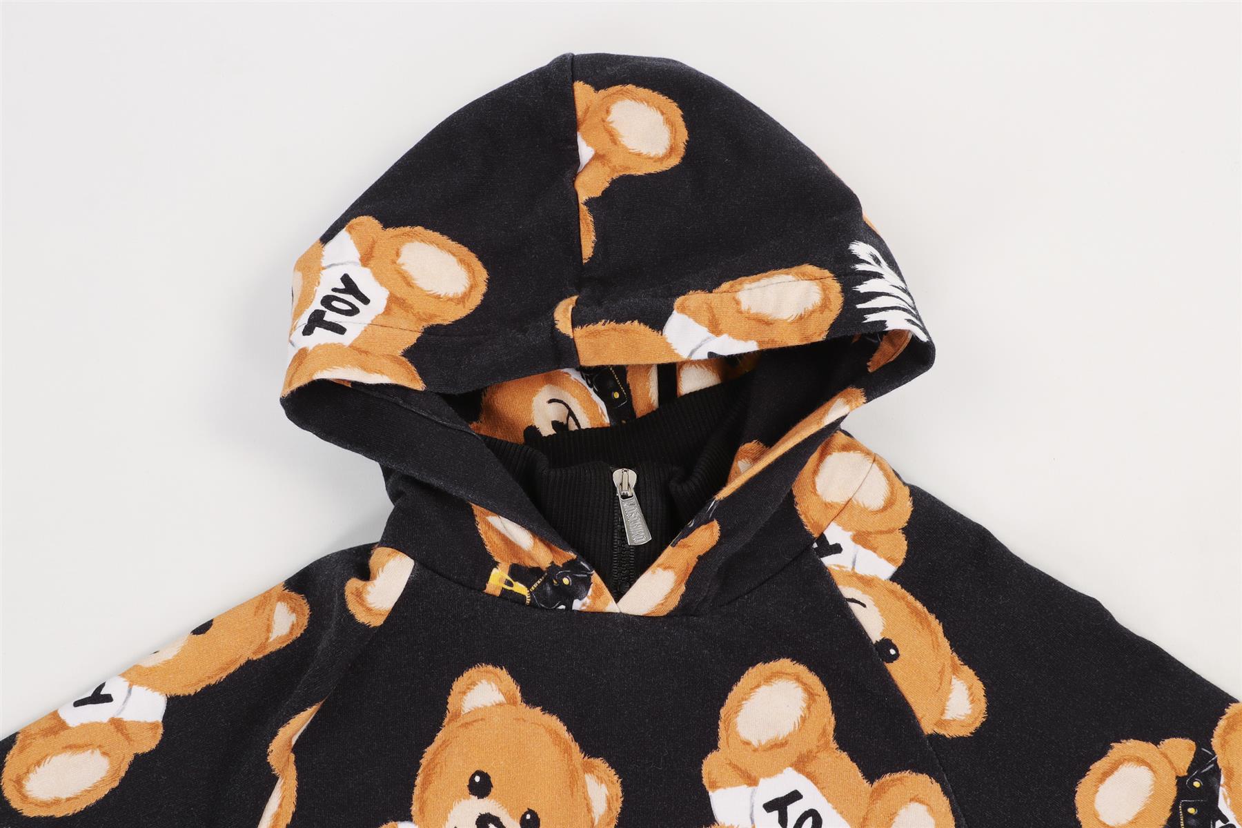 MOSCHINO BLACK KIDS GIRLS HOODIE 6 YEARS