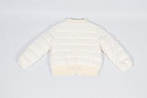 MONCLER WHITE KIDS GRILS PADDED JACKET 3 YEARS