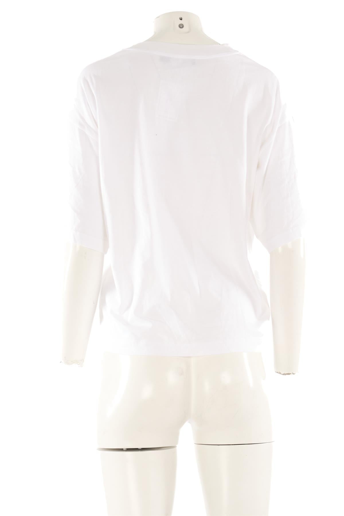 DOLCE & GABBANA WHITE COTTON T-SHIRT SMALL