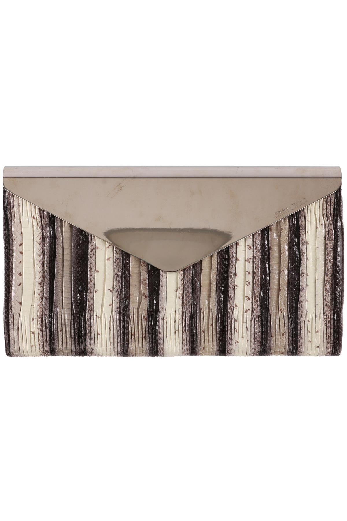 JIMMY CHOO MULTI SNAKESKIN CLUTCH