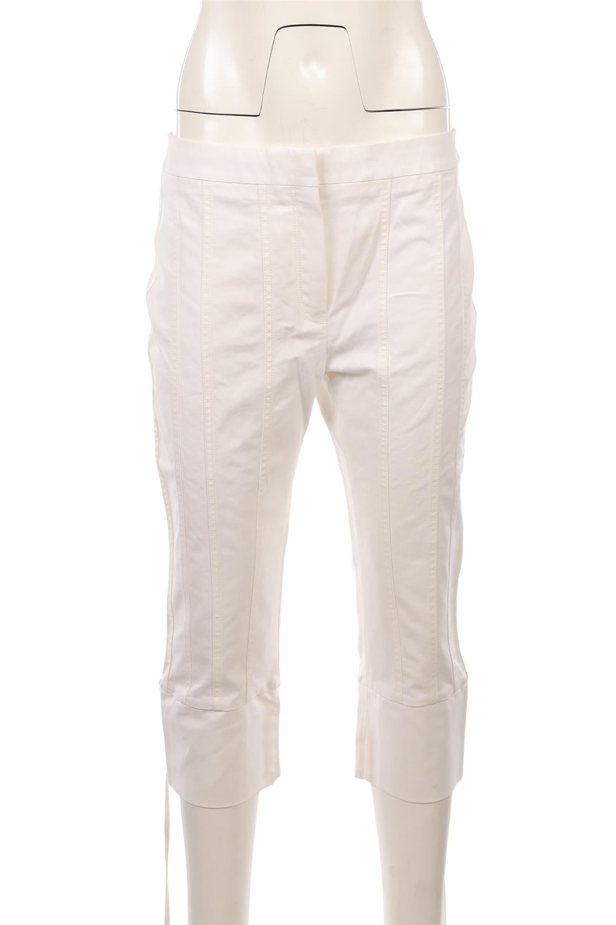 LOEWE WHITE COTTON PANTS FR 42 UK 14