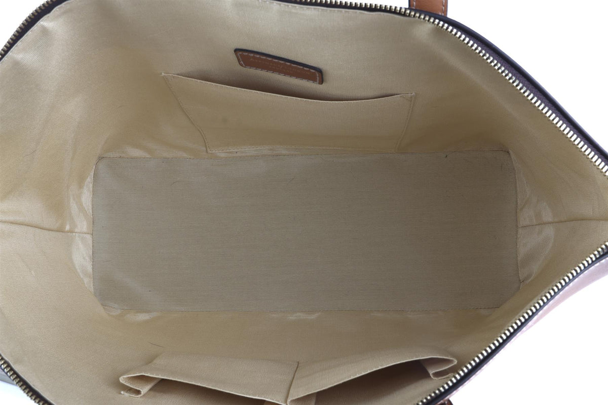 ASPINAL OF LONDON TAN REGENT LEATHER SHOULDER BAG