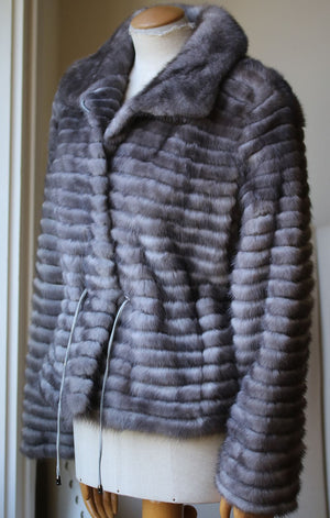 MILADY MINK FUR JACKET IT 40 UK 8