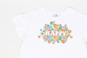 CHIARA FERRAGNI WHITE KIDS GIRLS COTTON T-SHIRT 2 YEARS