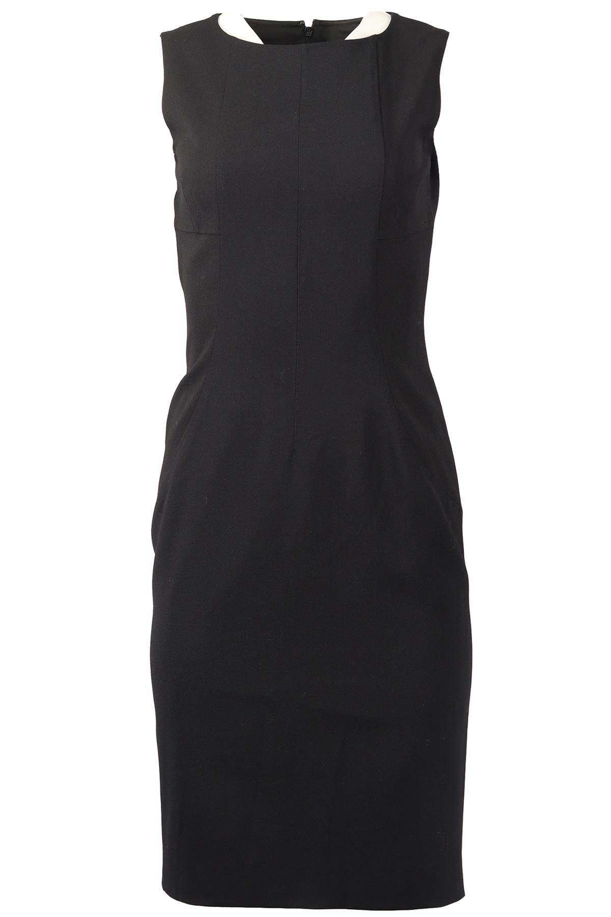 DOLCE & GABBANA WOOL BLEND MIDI DRESS IT 40 UK 8