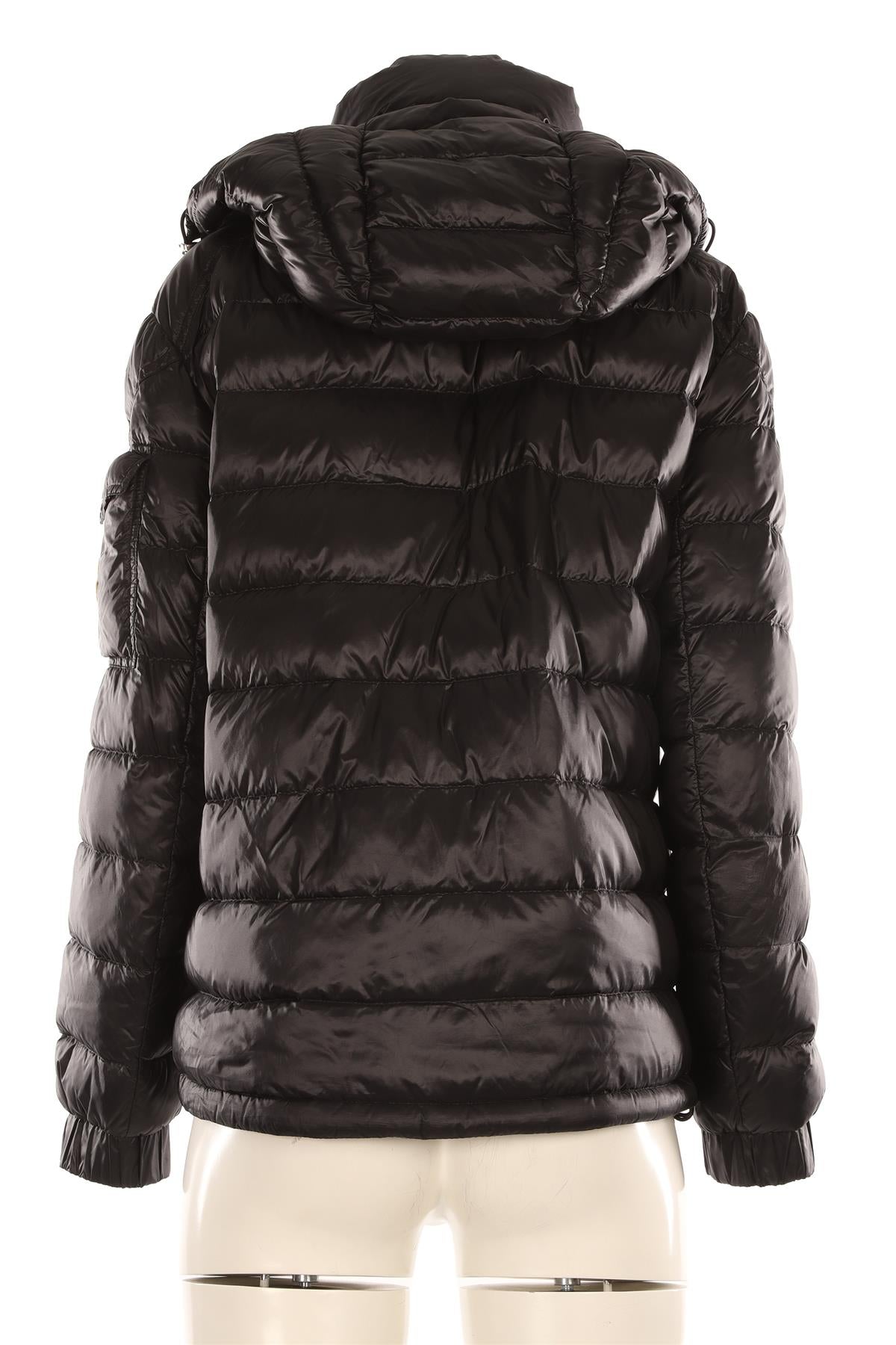 MONCLER BLACK DALLES PADDED DOWN JACKET LARGE