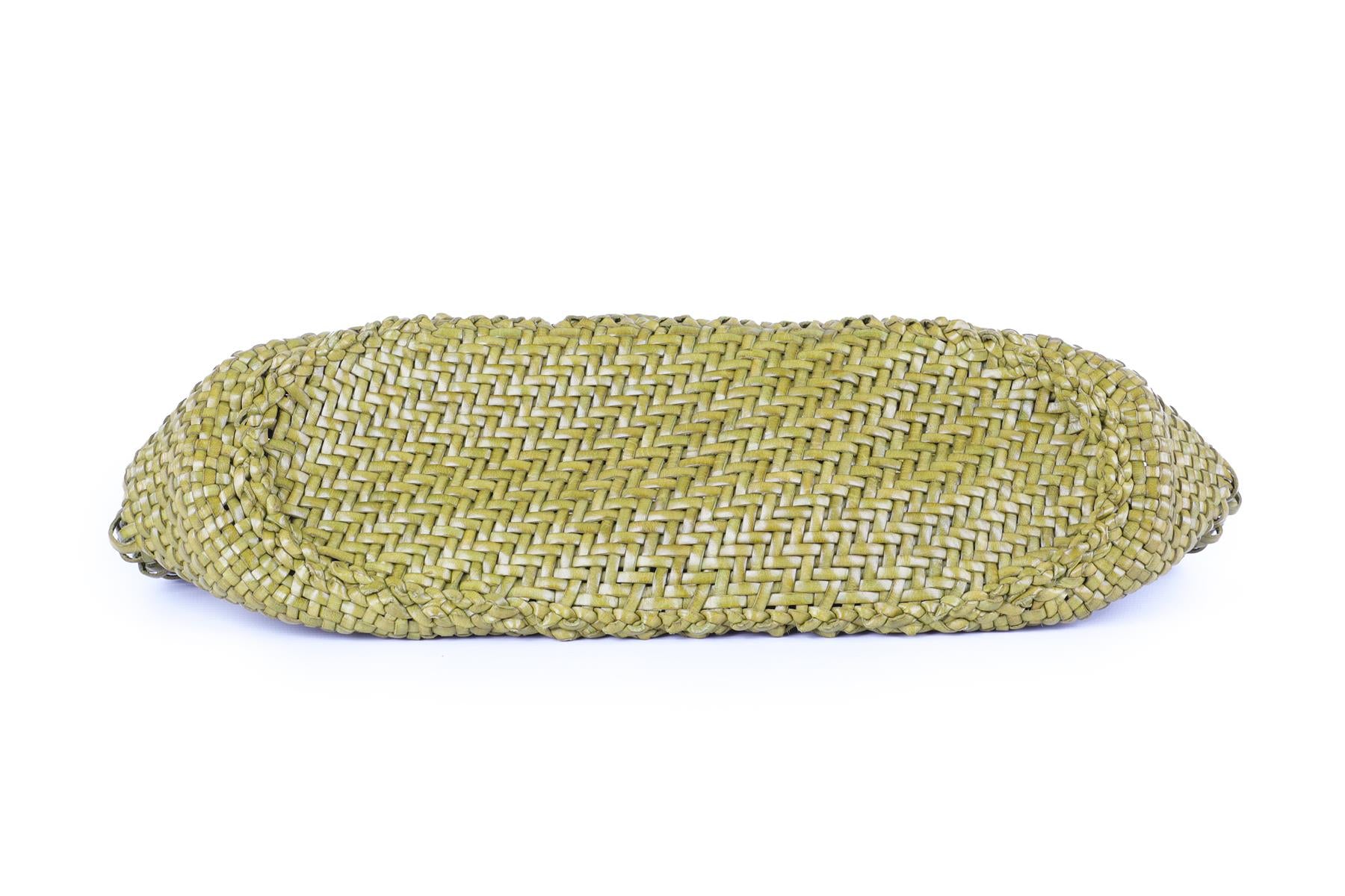 DRAGON DIFFUSION GREEN LEATHER TOTE BAG