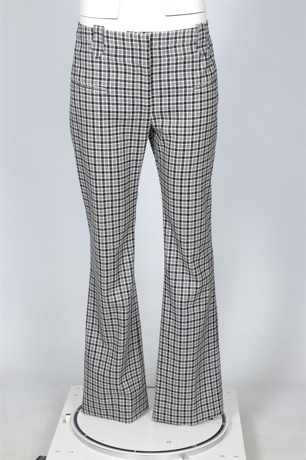 ALTUZARRA GREY WOOL STRAIGHT LEG PANTS FR 42 UK 14