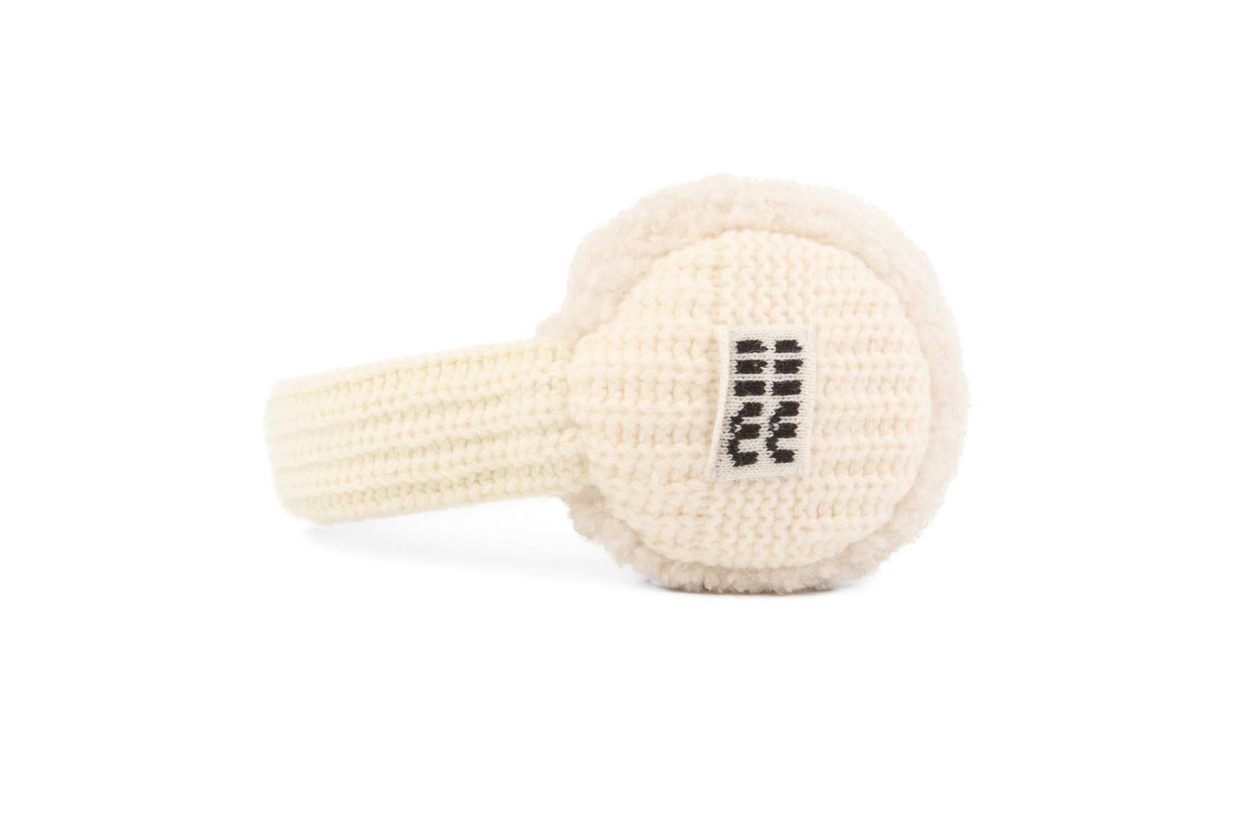 MIU MIU CREAM CASHMERE EAR MUFFS