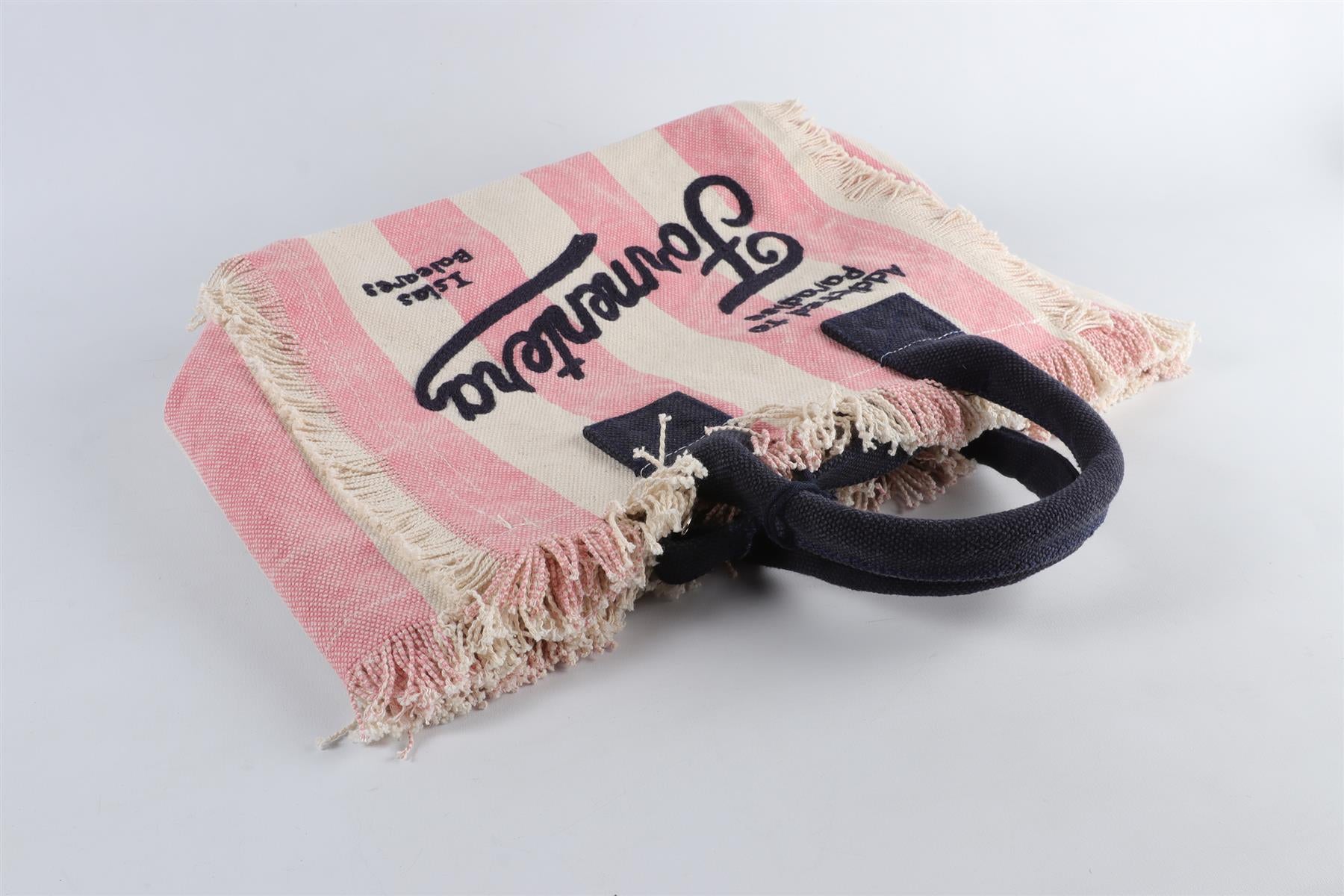 MC2 SAINT BARTH PINK CANVAS TOTE BAG